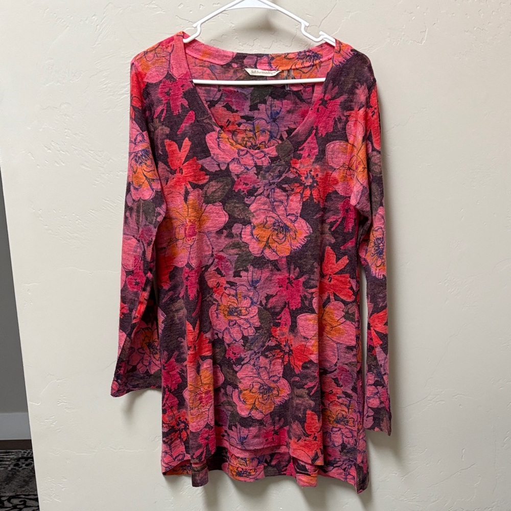 Soft surroundings floral tunic